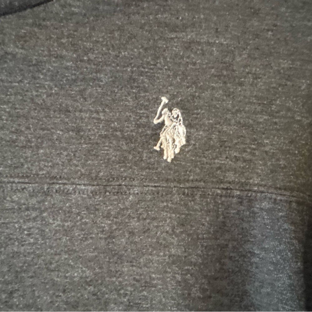 U.S. Polo‎ Assn. Slim Fit Long Sleeve Shirt Gray Size M/L - Picture 2 of 6